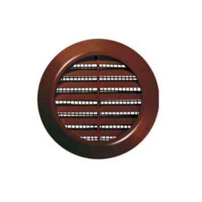 Image of Ventilation Grille Diameter 70 mm Round Brown Insect Net Exhaust Air Supply T75