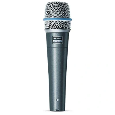 Image of Shure BETA 57A Instrument Microphone Supercardioid Dynamic Mic for Vocal and Instrumental Applications with High Output Neodymium Element, Durable Steel Mesh Grille Shock Mount