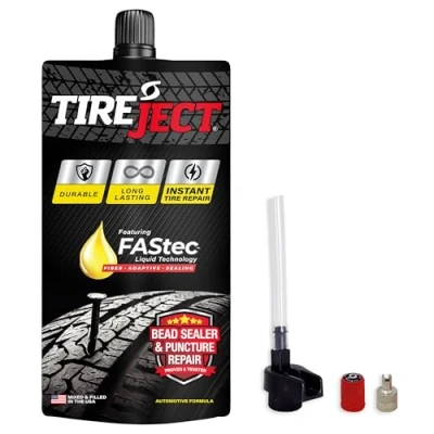 Image of TireJECT Instant Tire Repair Kit Automotive Full Size Truck/SUV Sealant for Punctures &amp; Bead Leaks