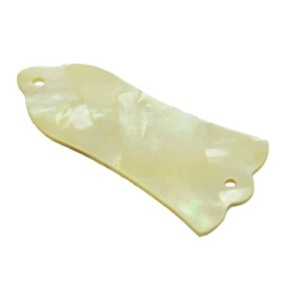Image of KAISH Pure CUSTOM Made Natural Yellow Pearl Guitar Truss Rod Cover with 2 Hole for Les Paul LP in USA