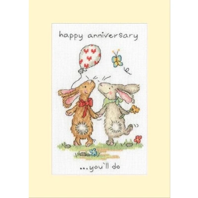 Image of Bothy Threads Counted Cross Stitch Greetings Card Kit You&#039;ll Do