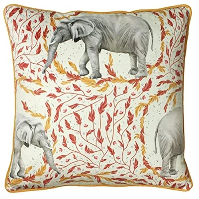 Image of Paoletti Samui Polyester Filled Cushion, Polyester, Gold,45 x 45cm