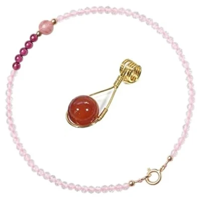 Image of Rose Quartz Bracelet for Women Healing,Dainty Bracelets Small 3mm Beads (Round Beads)