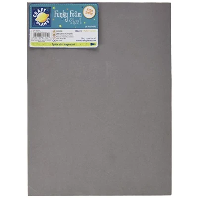 Image of Craft Planet Funky Foam (22.9 x 30.5 cm) Grey