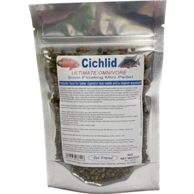 Image of Pet Friend Ultimate Omnivore Cichlid Food 3mm Pellets 50g