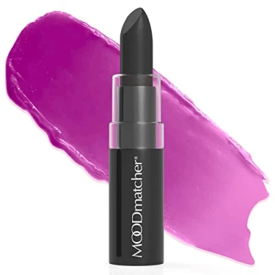Image of Fran Wilson MOODmatcher Original Color Change Lipstick, BLACK 12 HOUR Long Wear, Waterproof, Ultra Hydrating and Moisturizing with Aloe &amp; Vitamin E, Smudgeproof, Fadeproof Kissproof, 0.12 Oz (3.5g)
