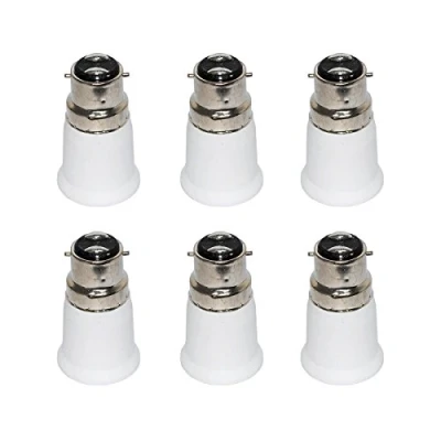 Image of B22 to E27 Adapter,FINELED Bayonet Edison 27 Base Lamp Holder Converter (6 Pack)