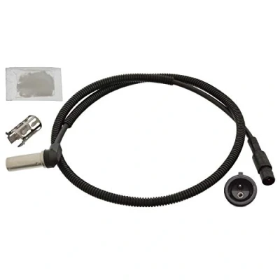 Image of 1865526, 1892062 ABS Sensor FEBI BILSTEIN 106387 Rear Axle Left, Right with sleeve, grease 1185Ohm 960mm