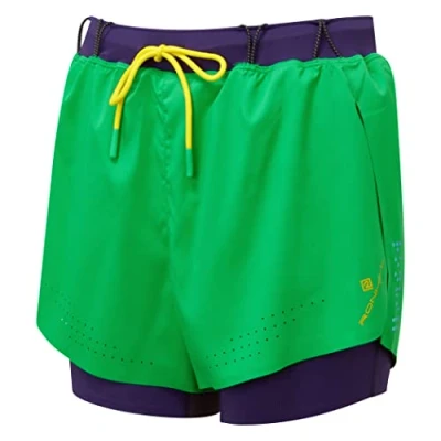 Image of Ronhill, Wmn&#039;s Tech Twin Short, Running, Imperial/Nightshade, 16