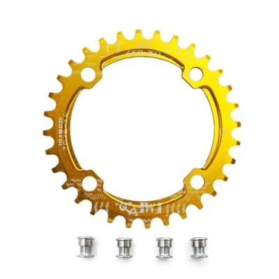 Image of UPANBIKE Bike Narrow Wide Chainring 104 BCD Round Shape Single Chain Ring 32T 34T 36T 38T