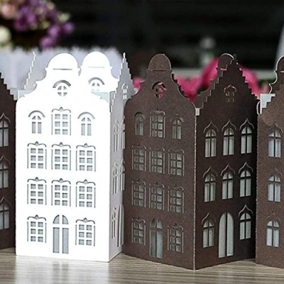 Image of Cutting Dies for Card Making, YunTrip Building Lanterns Metal DIY Scrapbooking Album Embossing Photo Craft Paper Cards Decorative