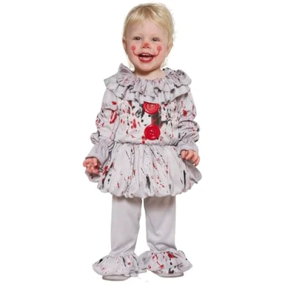 Image of FIESTAS GUIRCA Bad Clown Babies Boys Halloween Costume 18 24 Months