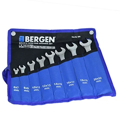 Image of AB Tools US Pro Double Ended Open Metric Spanner Set 6mm 22mm 8pc 16 Sizes Bergen