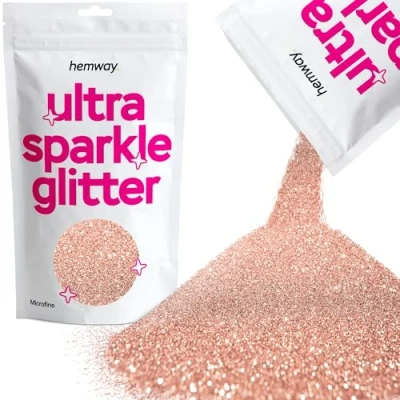 Image of Glitter Rose Gold Ultra Sparkle Sequins Nail Face Festival Christmas Halloween Makeup Microfine 100g / 3.5oz