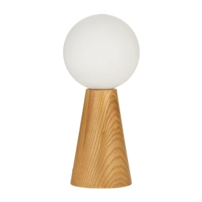 Image of Pauleen 48316 Table Woody Soul G9 max. 20W, Natural Wood, Glass Bedside luminaire