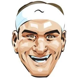 Image of FoxyPrinting Roger Federer Cartoon Celebrity Cardboard Party Face Mask Fancy Dress