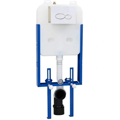 Image of vidaXL Concealed Cistern Mounting Frame Dual Flush Steel