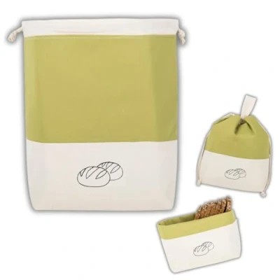 Image of slowroom Cotton Gift Set Olive Lunch Bag, 32 x 35 cm