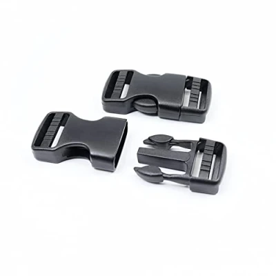 Image of Baikeen Side Release Buckles 25mm Heavy Duty Dual Adjustable Plastic Buckle Clips Backpack Belt Replacement No Sewing(2 Sets)