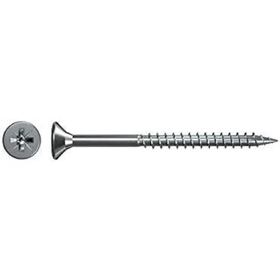Image of fischer Chipboard Screw 6.0 x 50 Countersunk Head Blue Galvanised Partial Thread Phillips PZ