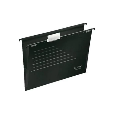 Image of Leitz Alpha Suspension File A4 Black Pack of 5