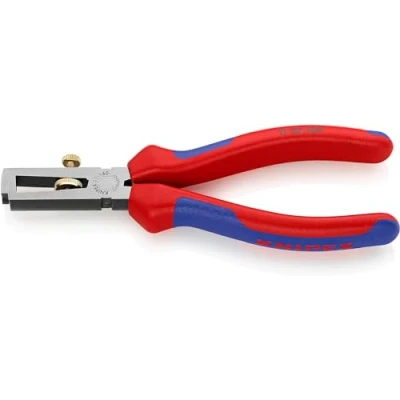 Image of Knipex Insulation Stripper with opening spring, universal black atramentized, multi component grips 160 mm 11 02