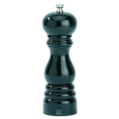 Image of PEUGEOT Paris 18 cm Salt Mill Classic Grind System Made with PEFC Certified Wood in France Black Lacquer Colour