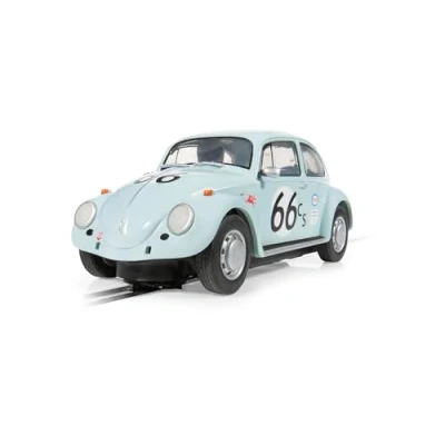 Image of Scalextric Blue C4498 Volkswagen Beetle 66 Slot Cars