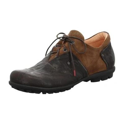 Image of Think! Herren KONG chromfrei gegerbte nachhaltige Halbschuhe, ESPRESSO/KOMBI 3010