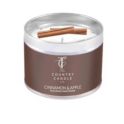 Image of The Country Candle Co. Pastels Range Tin Cinnamon &amp; Apple
