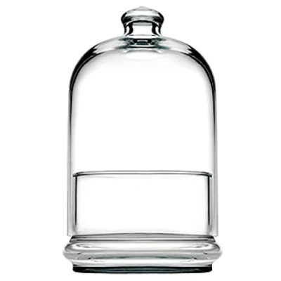 Image of Pasabahce Midi Patisserie Glass Container with Dome, Cm 11.5 X 19 H, Glass, Multicolor