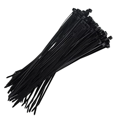 Image of Arctic Hayes Heavy Duty Black Cable Ties, 300mm x 4.8mm, Self Locking, UV Stable, Durable Zip Ties for Indoor and Outdoor Use, Retail, Office, Garage, Workshop, Home, Garden,DIY 100 Pieces,