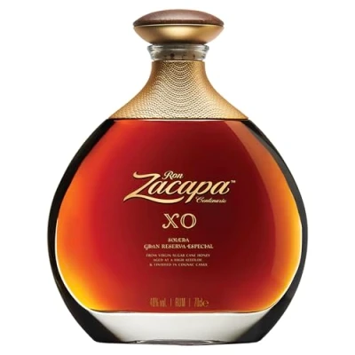 Image of Zacapa Centenario XO Rum Solera Gran Reserva Especial 40% vol 70cl a Balance of Sweetness Spice Fruit &amp; Spirit Aged Crafted in Guatemala with Gift Box