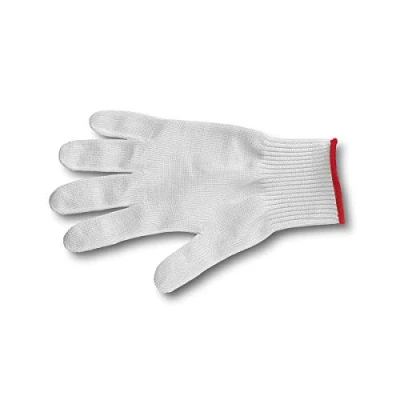 Image of Victorinox Professional Soft Protective Glove for Knife Hand, Work Glove, Safe Cutting, Catering, M, White