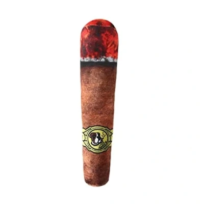 Image of Cigars Dog Toy, Plush Funny Stuffed Chew Squeaky Toy Dog, Prank