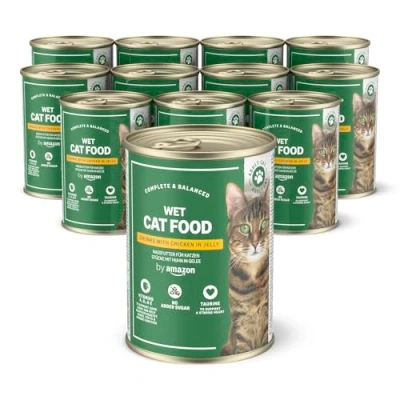 Image of by Amazon Wet Cat Food Can Chicken Chunks in Jelly 12 pack