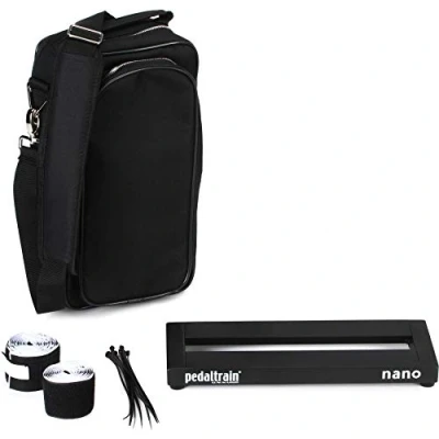 Image of Pedaltrain PT Nano SC Effects Pedal Board with Soft Case 2 Rails 14&quot; x 5.5&quot;
