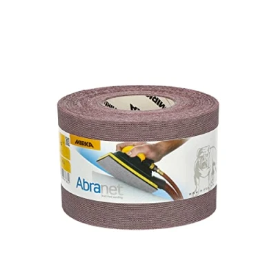 Image of Mirka Abranet net abrasive roll 115 mm x 25 m Grip / grit P240 1 for sanding wood, filler, varnish, plastic 5454400125