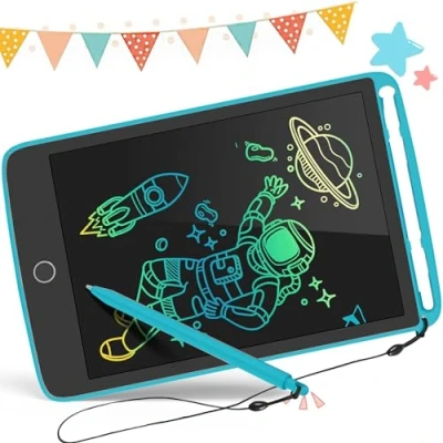 Image of adam &amp; eesa® LCD Writing Tablet for Kids 8.5inch Doodle Scribbler Sketch Pad with Stylus Colorful Screen Erasable Drawing Board, Educational Gift, Learning Toy Boys Girls