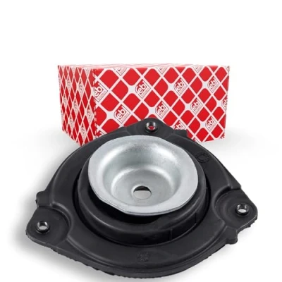 Image of 543201KA0A, 543201KA0B Top strut mount FEBI BILSTEIN 109345 Front Axle Right without ball bearing Elastomer NISSAN: Juke, Leaf I, Pulsar Hatchback