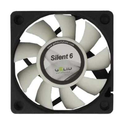 Image of GELID Solutions Silent 6 3 Pin Fan of 60mm for Standard Case Operation Optimized Blades High Airflow &amp; Static Pressure