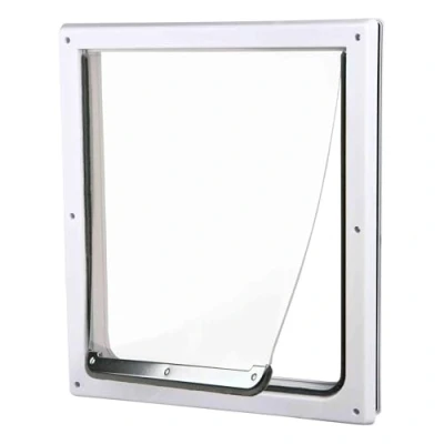 Image of Trixie 2 Way Dog Flap, 39 x 45 cm, White