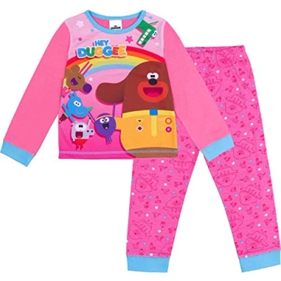 Image of Hey Duggee Girls Pyjamas Squirrel Club PJs Infant Kids Gift Nightwear (3 4 Years) Pink