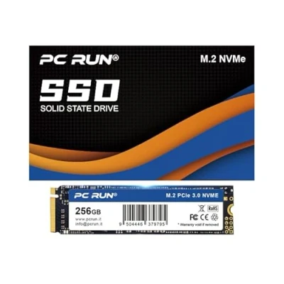 Image of PC Run 256GB M.2 NVMe PCIe Gen 3x4 SSD Internal 2280 Read/Write Speed up to 2,150/1,300 MB/s Compatible with Laptop and Desktop