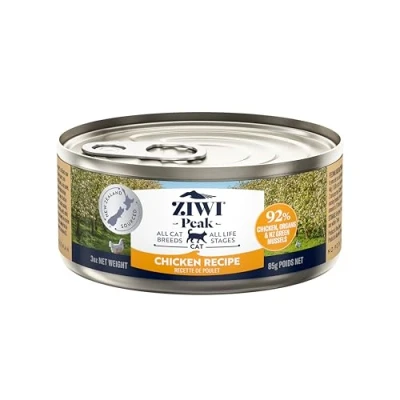 Image of ZIWI Peak Grain Free Cat Food Tins All Natural High Protein Pate New Zealand Range Chicken Recipe 24 x 85g Multipack