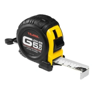 Image of Tajima G6P30MY &quot;G Lock&quot; Measuring Tape, Black/Yellow, 3 m x 16 mm