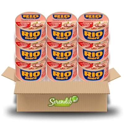 Image of Rio Mare Tuna 80g Italy’s favourite (9 Pack, in Olive Oil with Italian Chilli)