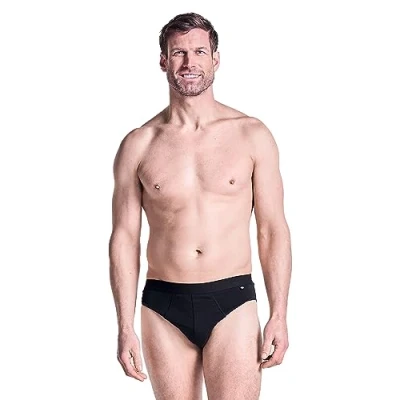 Image of HJ Hall 3 Pack Cotton Stretch Briefs HJ2353 Black XL