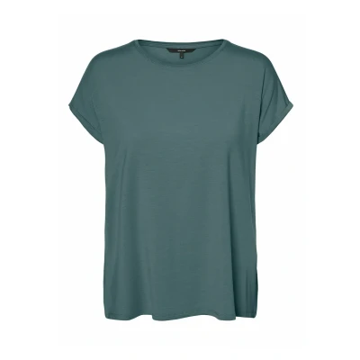 Image of Vero Moda Vmava Plain NOOS Basic Tshirt, Women&#039;s, Size: XS, North atlantic