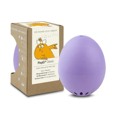 Image of PiepEi Classic Purple Singing Egg Timer for Cooking with Cooker 3 Hardness Levels Beep Melodies Funny Music Brainstream